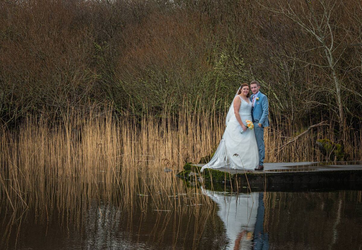 Heather O'Donoghue and Stephen McCarthy at Lough Leane Heather O'Donoghue and Stephen McCarthy at Lough Leane
