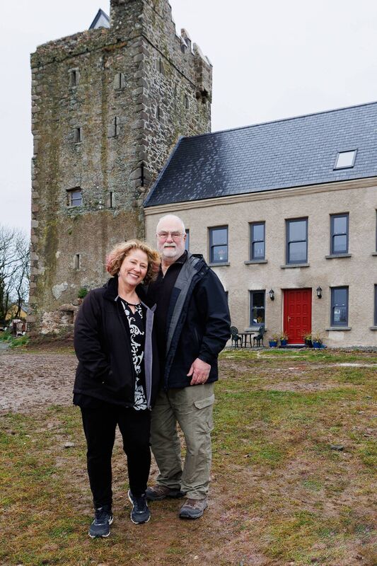 The Great House Revival: Historic re-enactors Liz and Gordon Jones have travelled from Connecticut in the USA to create their retirement home in Sigginstown Castle in Co Wexford. Picture: Dee Organ Photography