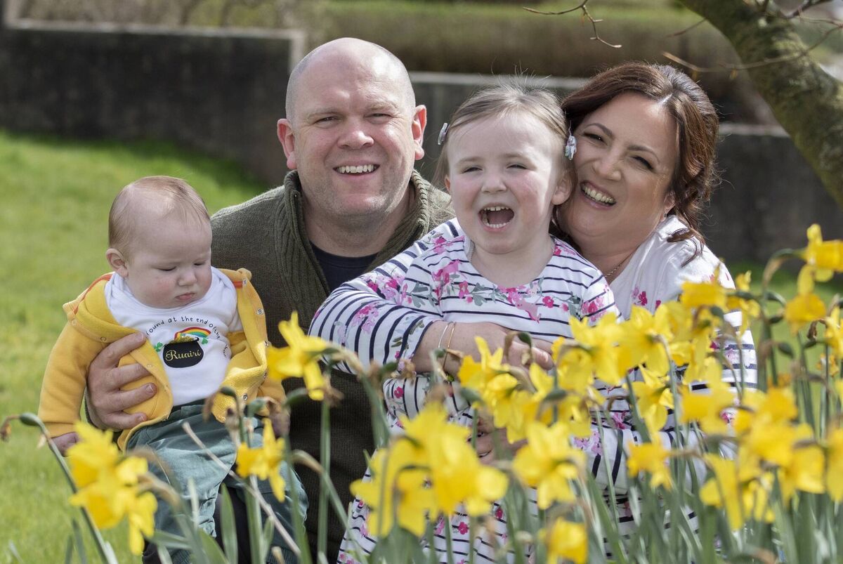 Paul and Siobhan Hunter with children Mia and Ruairi at their home in Letterkenny. (NW Newspix) Paul and Siobhan Hunter with children Mia and Ruairi at their home in Letterkenny. (NW Newspix)