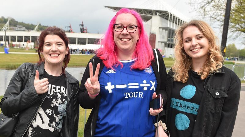 Dearbhla Guinan, Buttevant, Amy Taylor, Newcastle and Alicja Kulawiack, Poland at the Ed Sheeran concert at Pairc Ui Chaoimh. Picture: Eddie O'Hare Dearbhla Guinan, Buttevant, Amy Taylor, Newcastle and Alicja Kulawiack, Poland at the Ed Sheeran concert at Pairc Ui Chaoimh. Picture: Eddie O'Hare