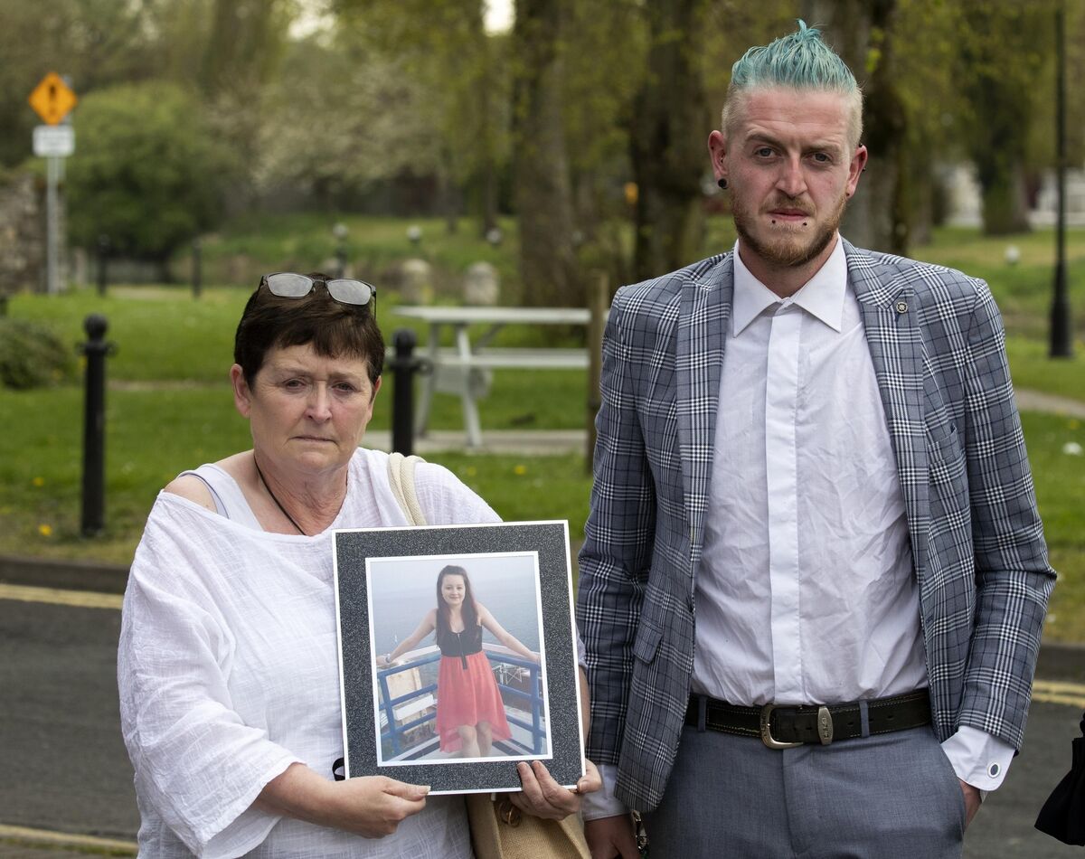 Barry Kelly (right), partner of Karen McEvoy and Barry's mother, Tina Kelly at Kildare Coroner's Court today. Mr Kelly told the inquest: 'Karen was the best. She deserved the best.' Picture: Colin Keegan Barry Kelly (right), partner of Karen McEvoy and Barry's mother, Tina Kelly at Kildare Coroner's Court today. Mr Kelly told the inquest: 'Karen was the best. She deserved the best.' Picture: Colin Keegan