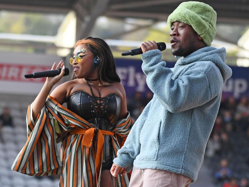Denise Chaila onstage with her fellow rapper Murli. Picture: Eddie O'Hare Denise Chaila onstage with her fellow rapper Murli. Picture: Eddie O'Hare