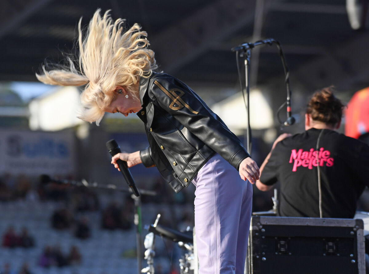 Maisie Peters performing at Páirc Uí Chaoimh. Picture: Eddie O'Hare