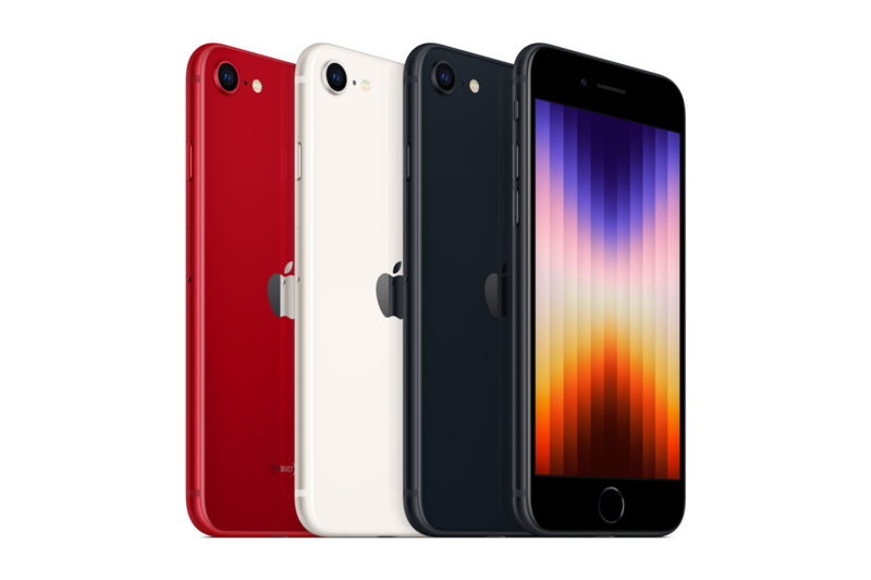 iPhone SE 2022 colour lineup. Pic: Apple