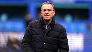 <p>Manchester United manager Ralf Rangnick prior to the Premier League match at Goodison Park, Liverpool. Picture date: Saturday April 9, 2022.</p>