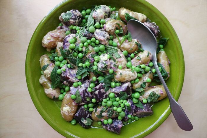 Pea and potato salad