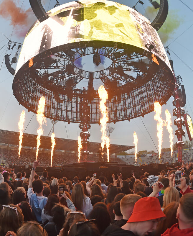  Ed Sheeran on stage at Pairc Ui Chaoimh. Picture; Eddie O'Hare