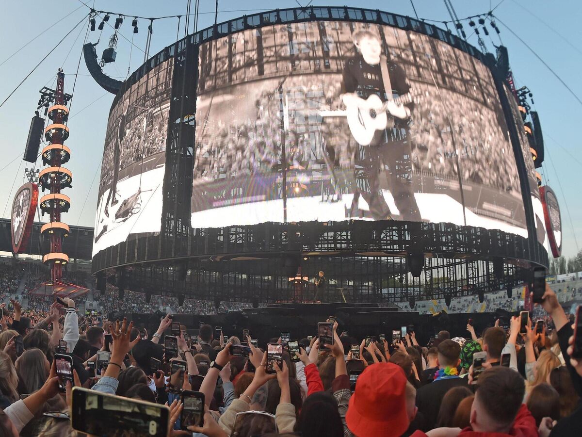 The circular set-up allows more people to get closer to the stage than the conventional format. Picture: Eddie O'Hare