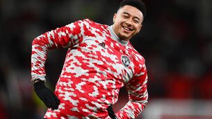 <p>FRUSTRATED: Jesse Lingard</p>