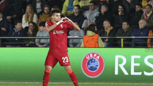 The potential Liverpool winger Luis Diaz (pictured) has is a frightening prospect, according to team-mate Andy Robertson (Alberto Saiz/AP)