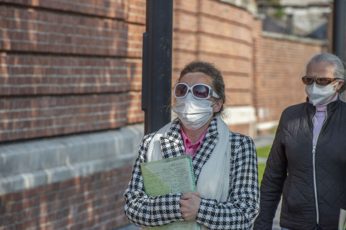 38-year-old Karen Harrington of Lakelands Crescent, Mahon, Cork, denies the murder of Santina Cawley at Elderwood Park, Boreenamanna Road, on July 5, 2019. File photo: Michael Mac Sweeney/Cork Courts