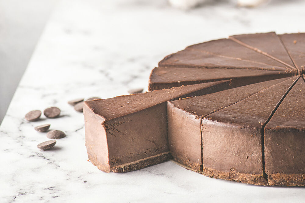 Chocolate ricotta cheesecake
