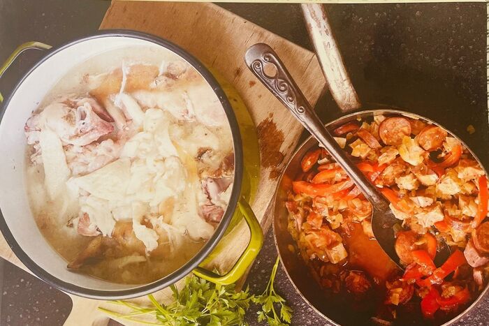 Tripe and trotters with chorizo