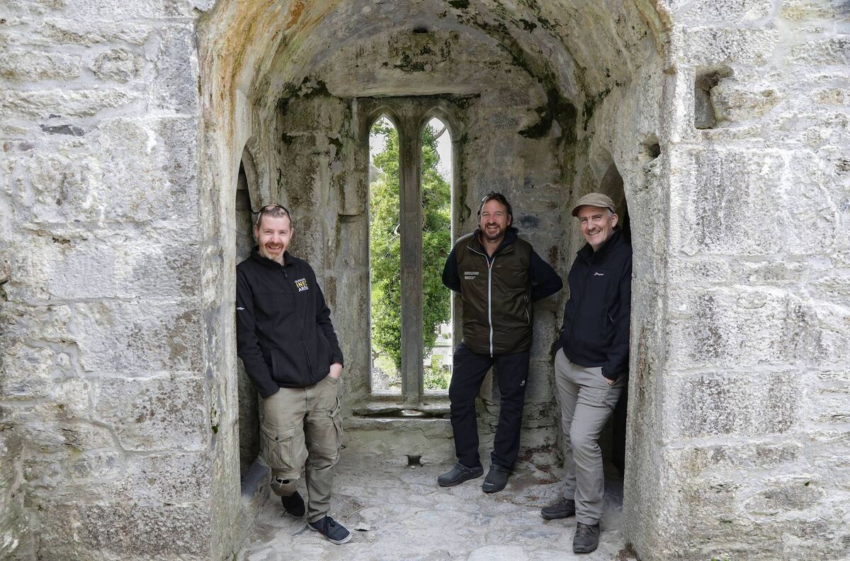 Kieran Somers, INEC, and Sam Bayley and Danny O'Keeffe, NPWS. Picture: Valerie O'Sullivan 