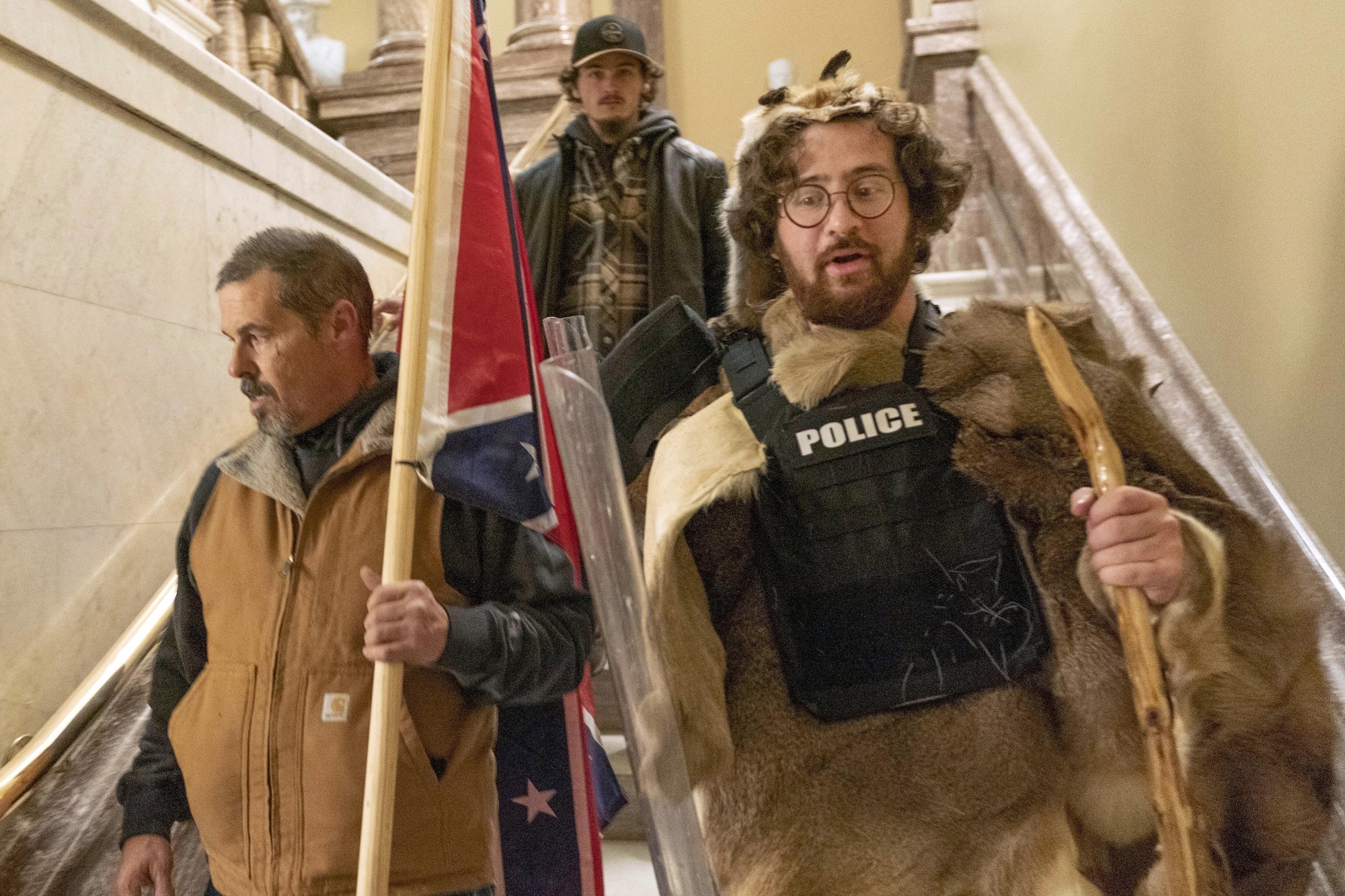 Man who stormed US Capitol in caveman costume gets prison sentence