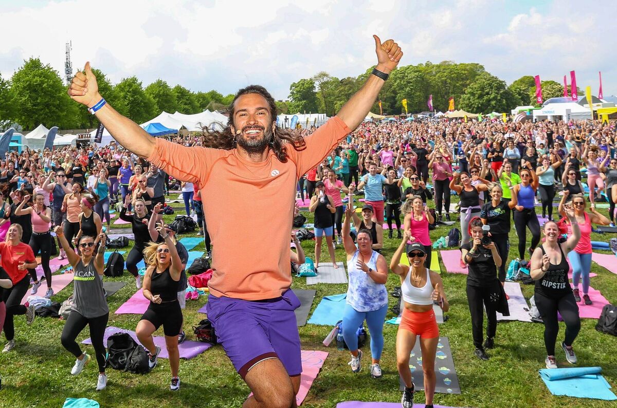 The Body Coach Joe Wicks on stage at WellFest Picture: Marc O’Sullivan