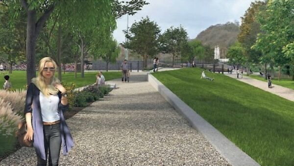 Walks and views will be maintained at Fitzgerald’s Park, with the land contoured at its western end. Walks and views will be maintained at Fitzgerald’s Park, with the land contoured at its western end.