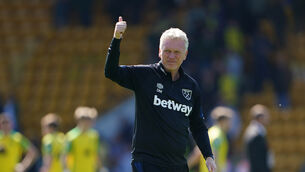 <p>David Moyes’ side are seventh (Joe Giddens/PA)</p>