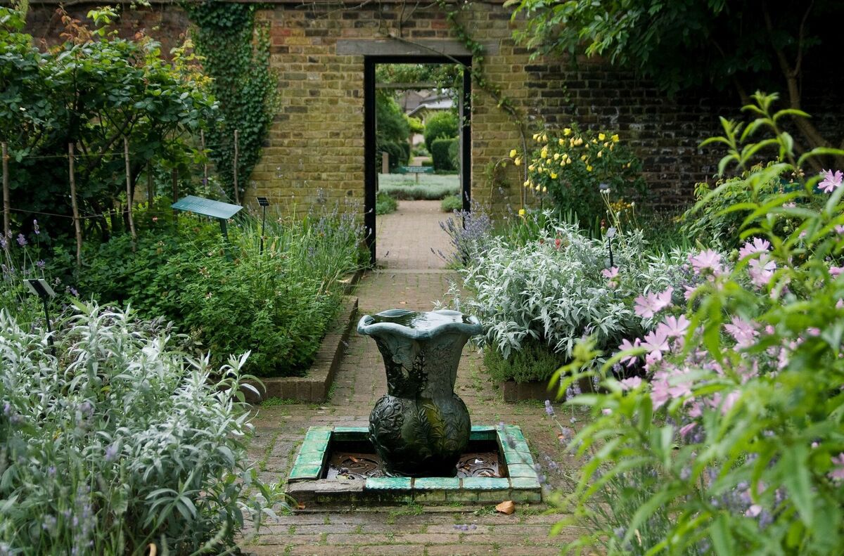  The Museum of the Home’s beautiful herb garden is a calm oasis in the middle of the hustle and bustle of London life. Picture: Jane Lloyd