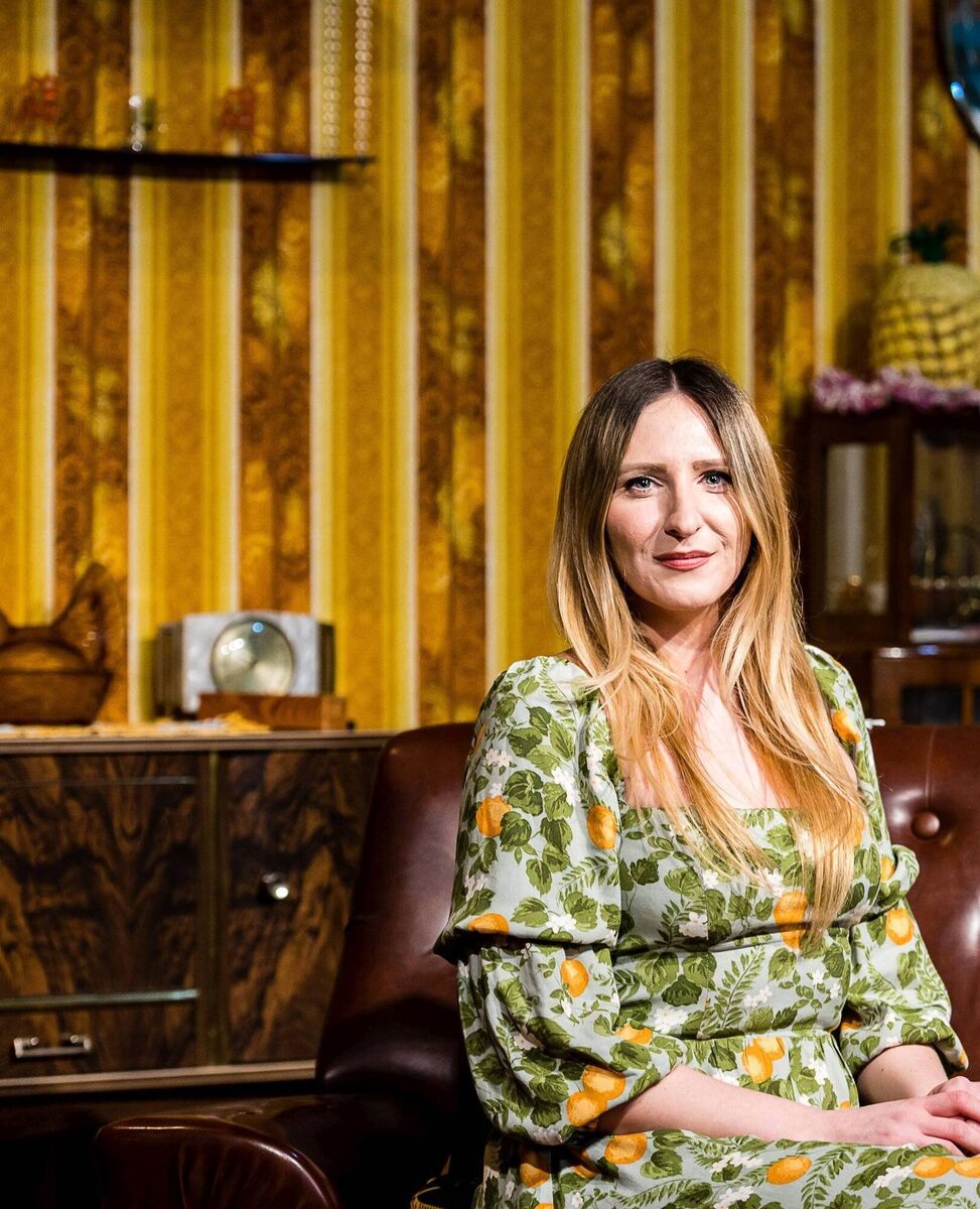 Danielle Patten, Head of Creative Programmes and Collections in a 1970s room set at Museum of the Home. Picture: Em Fitzgerald