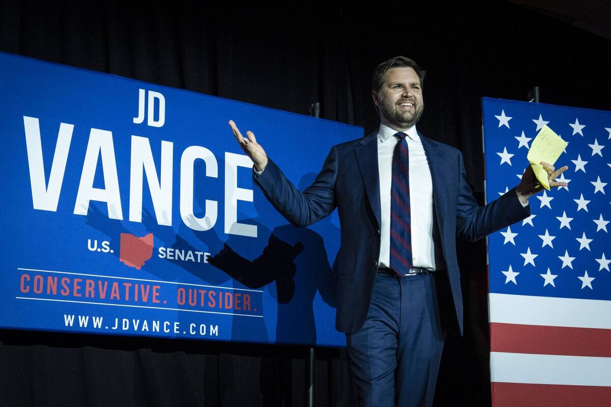 JD Vance's book, 'Hillbilly Elegy' was published in 2016, when liberal America was transfixed by the very notion that Donald Trump could become president. Picture: Drew Angerer/Getty
