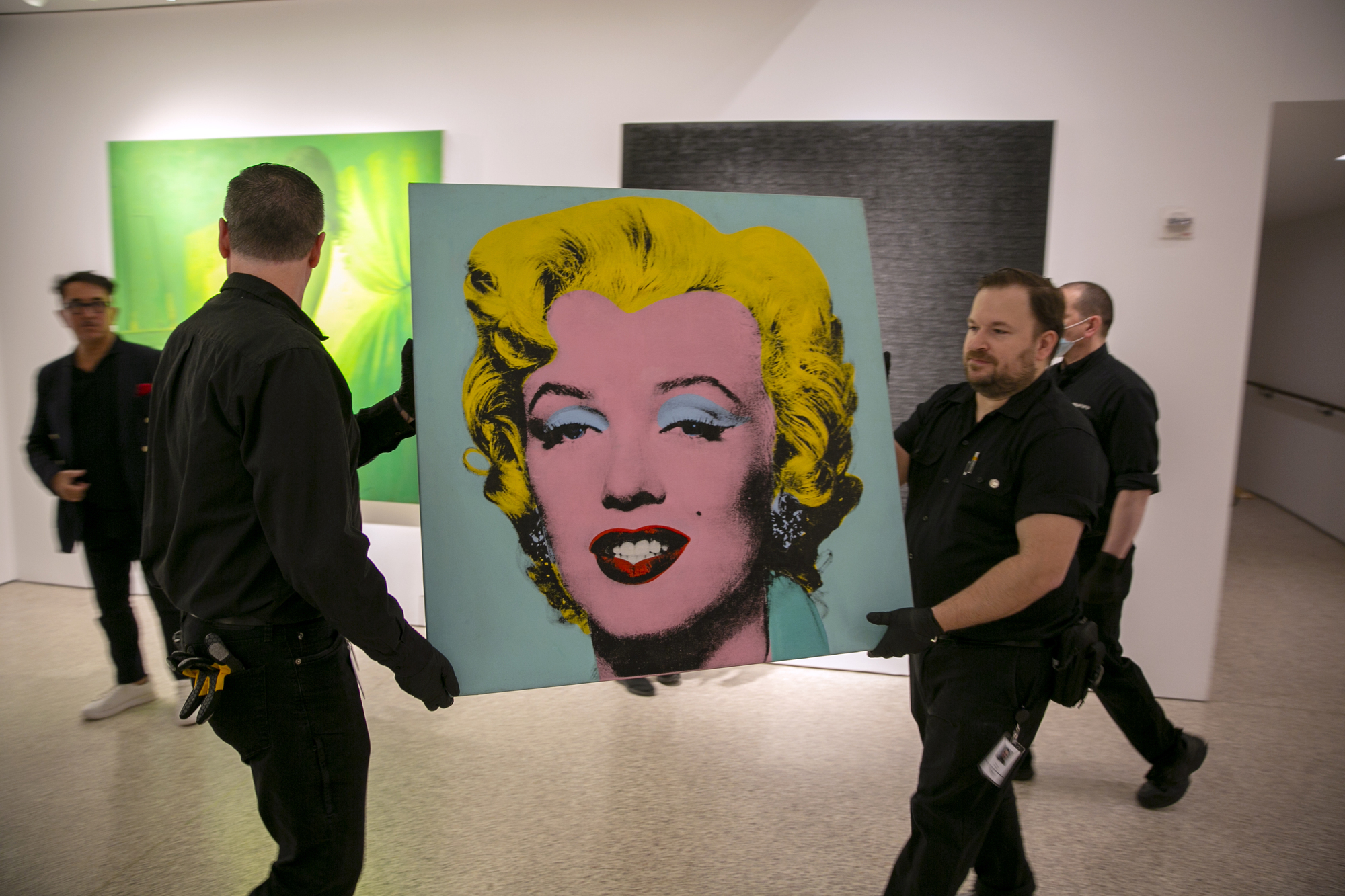 Andy Warhol’s Shot Sage Blue Marilyn sells for $195m at auction