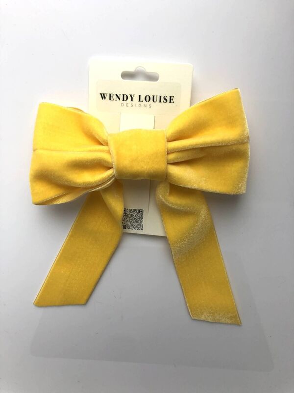 Vintage Velvet Bow, €45, Wendy Louise Designs