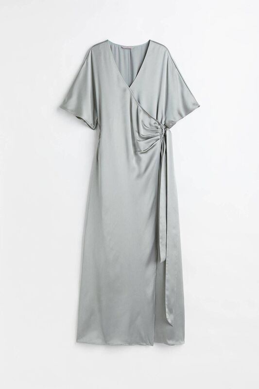 Satin Wrap Dress, €59.99, H&amp;M
