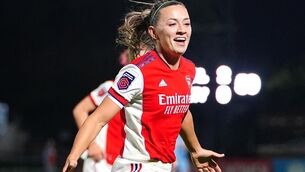 <p>Katie McCabe has been nominated for WSL Goal of the Season. Dominic Lipinksi/PA Wire.</p>
