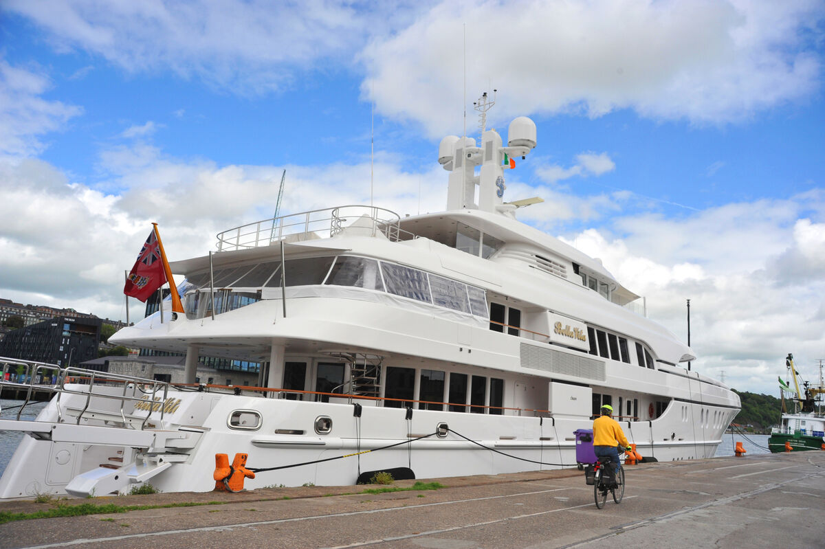 The 60-metre pleasure craft has a crew of 15 and has two Vikal custom tenders, small boats to ferry passengers to and from land or other vessels.