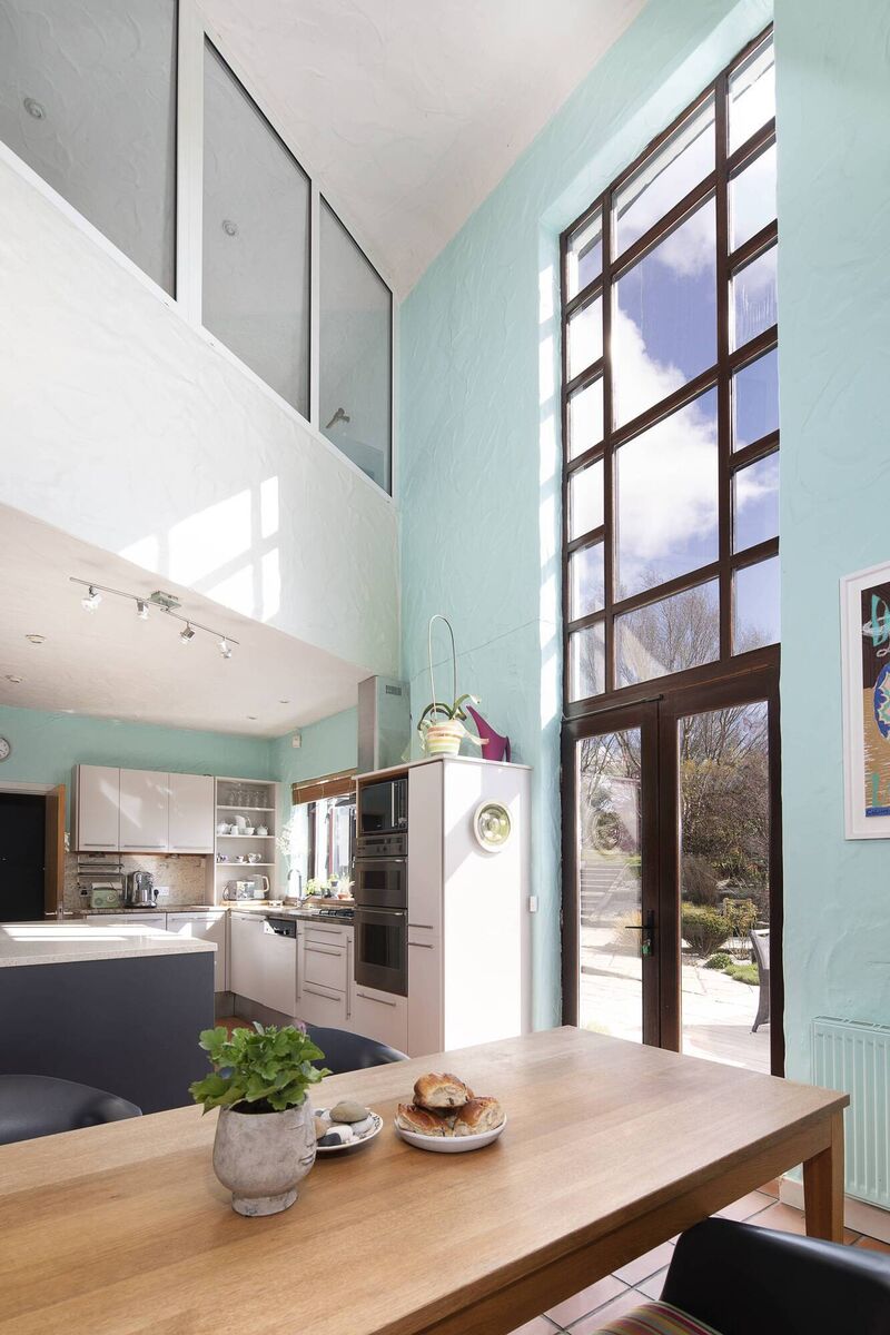 Double height glazing