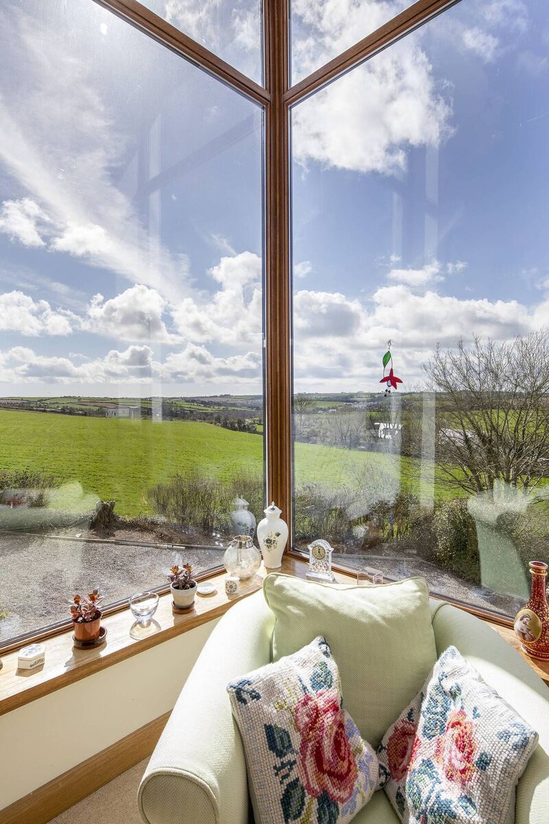 Corner window in main bedroom