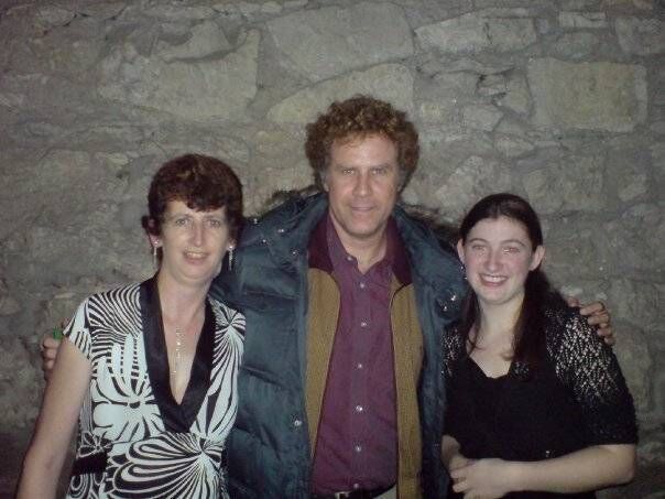 Will Ferrell with Libby Shanahan and Nicole Aherne in Batt Murphy's Bar in 2009. Picture: Batt Murphy's Bar Facebook