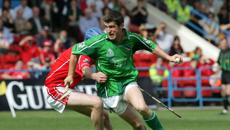 Tight battles: Conor Fitzgerald gets tackled by Pat Mulcahy of Cork during the 2006 All Ireland Senior Hurling Championship Quarter Final