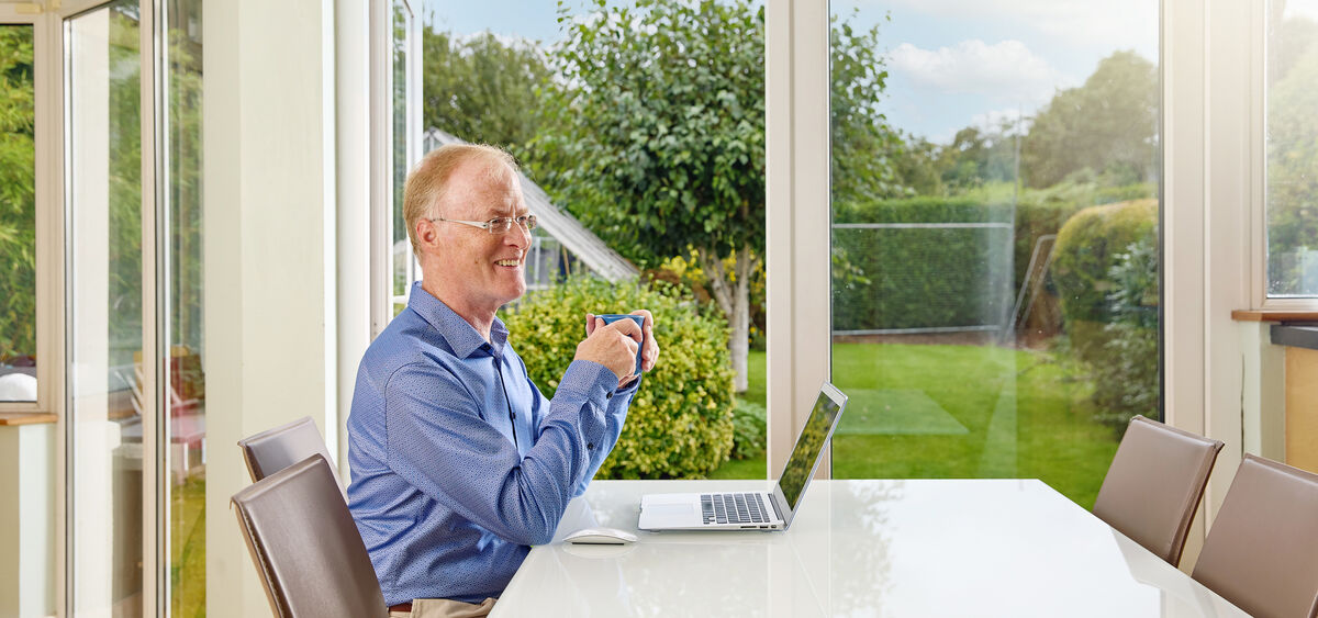 Cormac Madden in his now-A3-rated home.