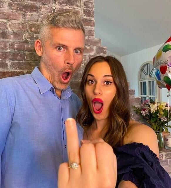 They announced their engagement in early March in a snap of the happy couple which Des captioned: "When you know, you know. Laughs for life."