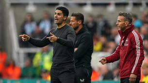 <p>Arsenal manager Mikel Arteta could not defend his team after a damaging Premier League defeat at Newcastle (Owen Humphreys/PA)</p>
