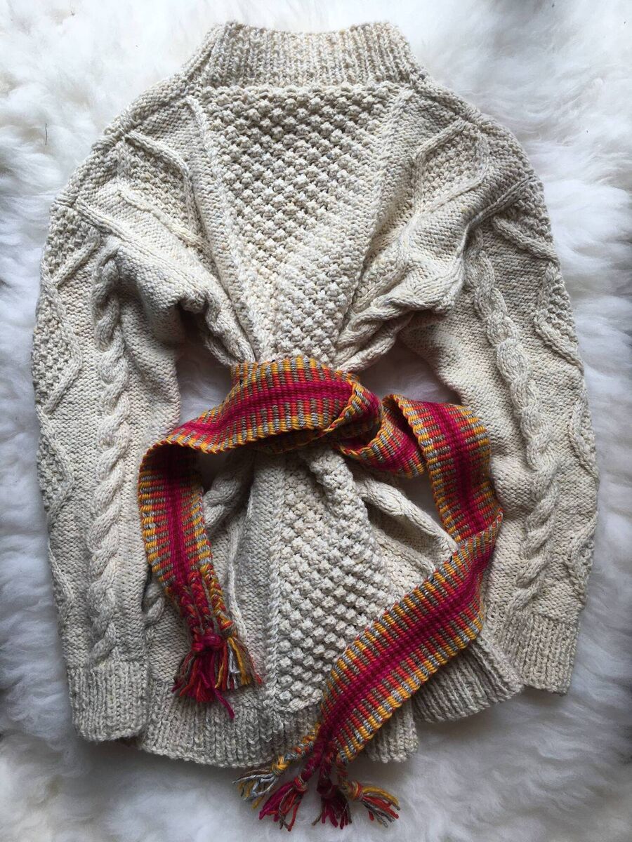 Aran knit, €480, Stable Of Ireland. 