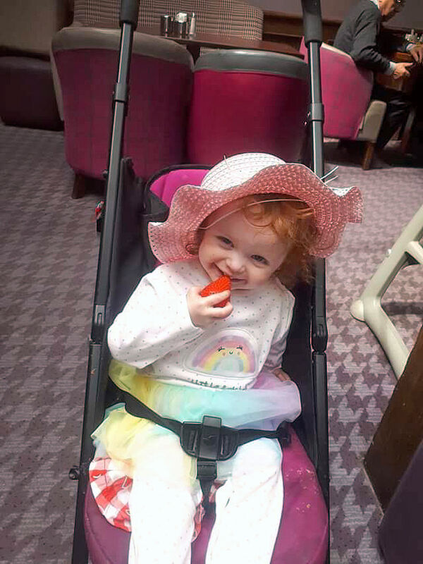 Two-year-old Santina Cawley.