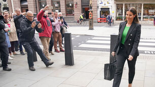 <p>Rebekah Vardy arrives at the Royal Courts Of Justice (PA)</p>