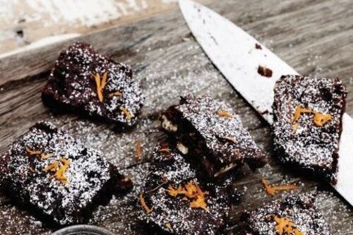Dark Chocolate and Orange Zest Brownies