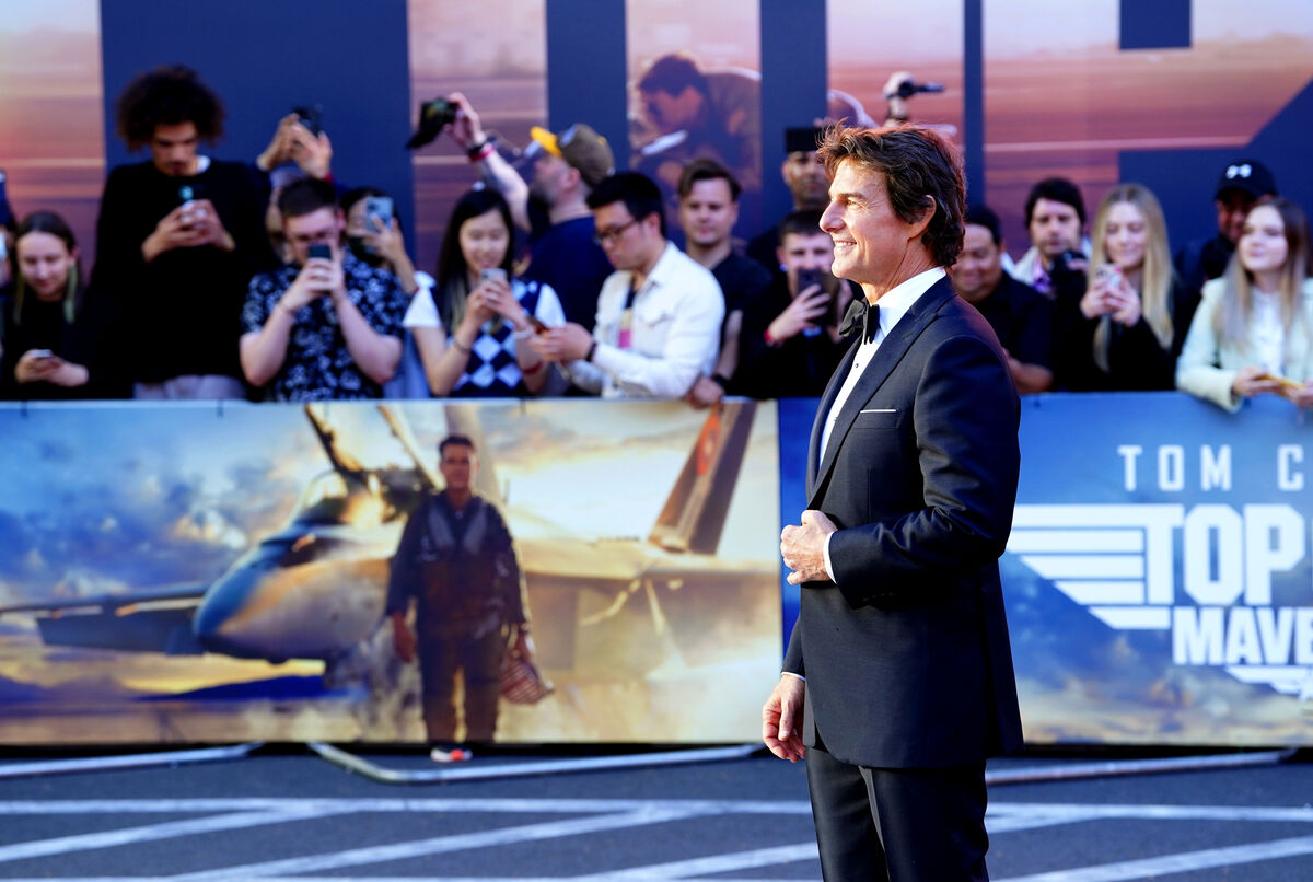 Tom Cruise attending the UK premiere of Top Gun: Maverick (Ian West/PA)