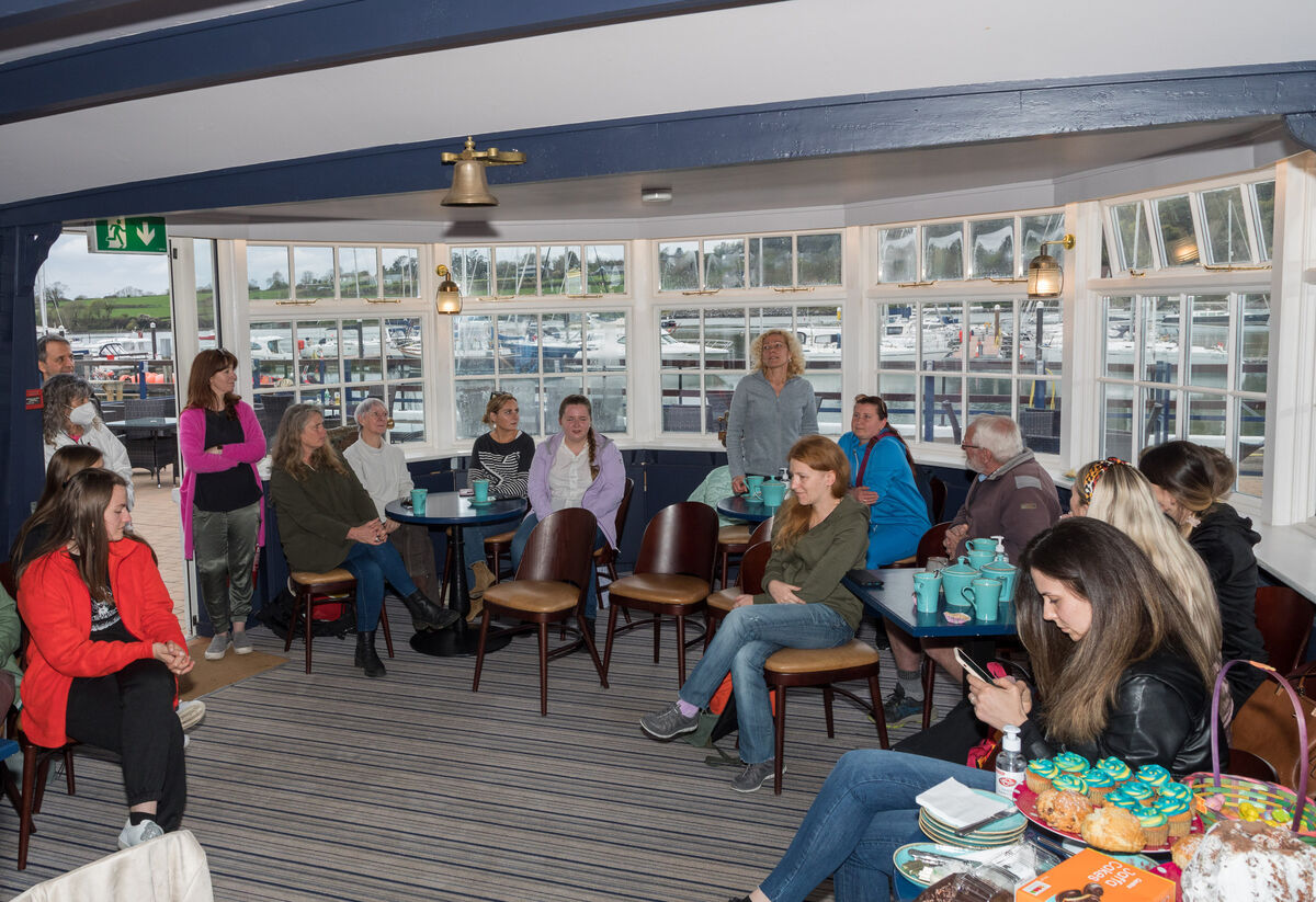  An information-sharing meeting at the Royal Yacht Club, Crosshaven. Picture: David Creedon