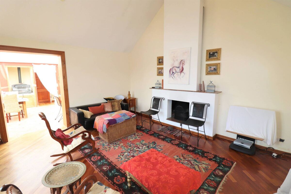 Warm welcome awaits in living area