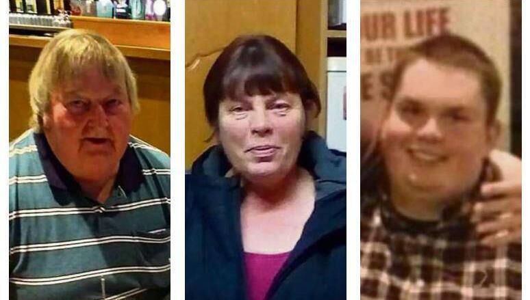 Mossie, Eileen, and Jamie O'Sullivan. Mossie, Eileen, and Jamie O'Sullivan.