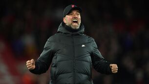 <p>Liverpool manager Jurgen Klopp has vowed his side will not stop in their pursuit of Man City. Peter Byrne/PA Wire.</p>