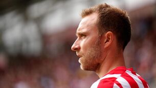 <p>Brentford's Christian Eriksen </p>