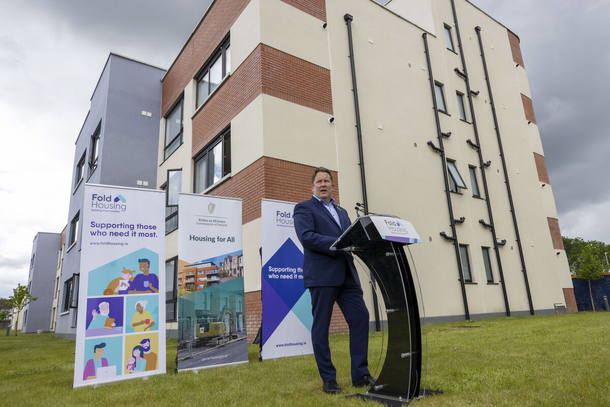 Darragh O’Brien, TD, Minister for Housing, Local Government and Heritage, as Fold Housing opens Ireland’s largest purpose-built scheme for older persons in Crumlin. Picture: Conor Healy / Picture It Photography Darragh O’Brien, TD, Minister for Housing, Local Government and Heritage, as Fold Housing opens Ireland’s largest purpose-built scheme for older persons in Crumlin. Picture: Conor Healy / Picture It Photography