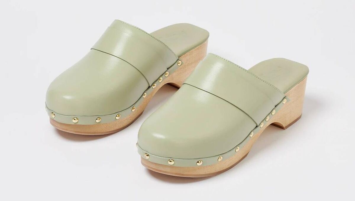 'Bibi' jade calf clogs, Aeyde, €295 'Bibi' jade calf clogs, Aeyde, €295