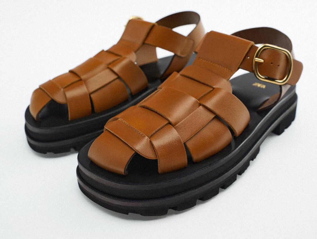 Leather cage sandals - Limited Edition, Zara, €149 Leather cage sandals - Limited Edition, Zara, €149